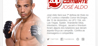​Globoesporte.com invade as redes sociais de José Aldo